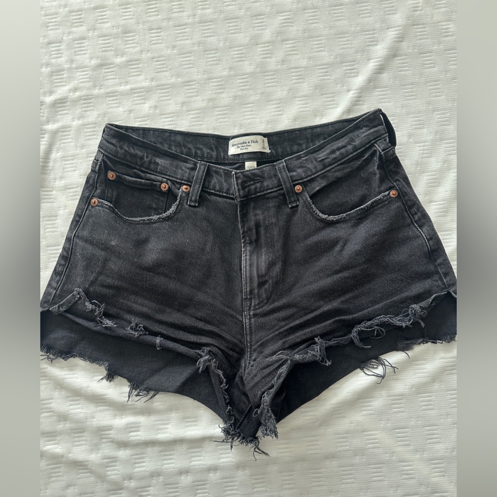Abercrombie & Fitch Black Jean Shorts